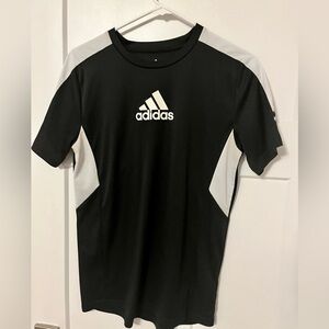 Adidas Black Crew Neck Tee